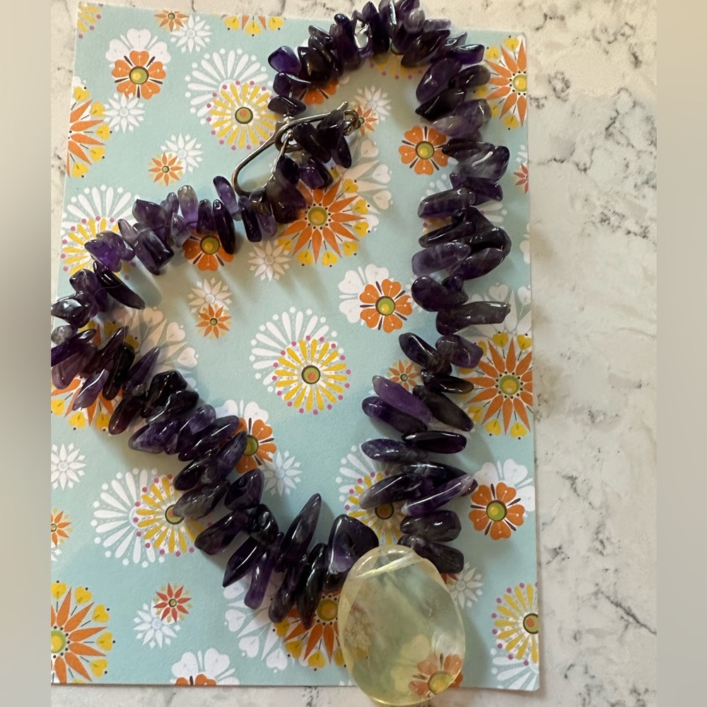 Vintage amethyst necklace